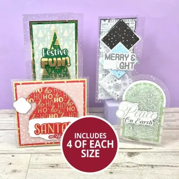 Snowfall Acetate Cards & envelopes, 16 of each